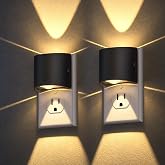 DORESshop Night Light Plug into Wall, Night Light, Dimmable, 3000K | 3 Level Brightness Adjustable Night Light, Dusk to Dawn, 3000K Soft White, Nightlight for Bedroom, Bathroom, 2 Packs