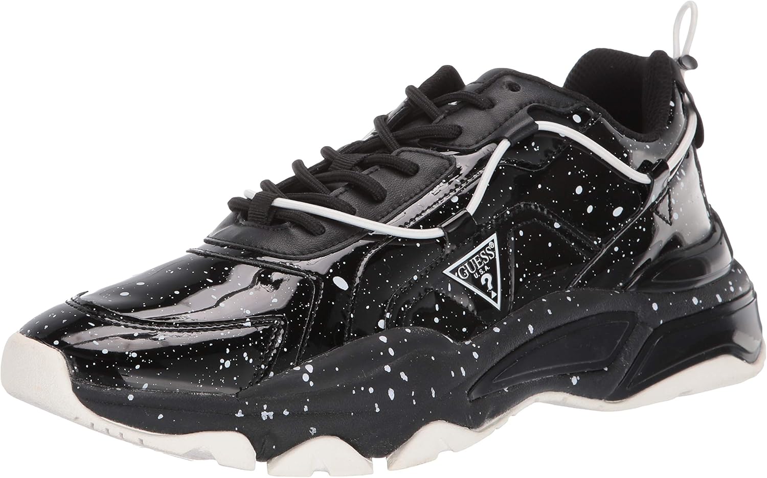 black and white guess shoes