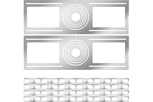 VANCITRUE New Construction Mounting Plate, 2-3-3.75-4-5-6 Inch, LED Recessed Lighting Housing Plate for New Construction and Remodeling, 24PC Shallow Recessed Led Lighting Plate