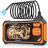 Borescope Inspection Camera, LONOVE Industrial Endoscope Camera HD 5.5mm 1080P 4.3" LCD Screen w/ IP67 Waterproof Snake Camer