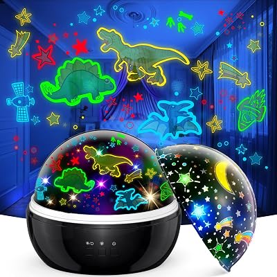EUCOCO Dinosaur Star Projector Night Light for Babies 6 12 Months Kids