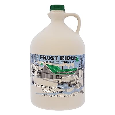 Frost Ridge Maple Farm, Organic Maple Syrup, Grade A, Gallon (128 FL Oz), Dark Robust (formerly Grade B)