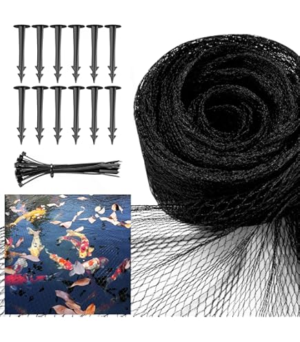 Amazon.com : Pond Netting Floating Guard, Fish Protector, Floating Net for  Pond, 20 Nets with 60 Connectors & 80 Zip Ties : Patio, Lawn & Garden
