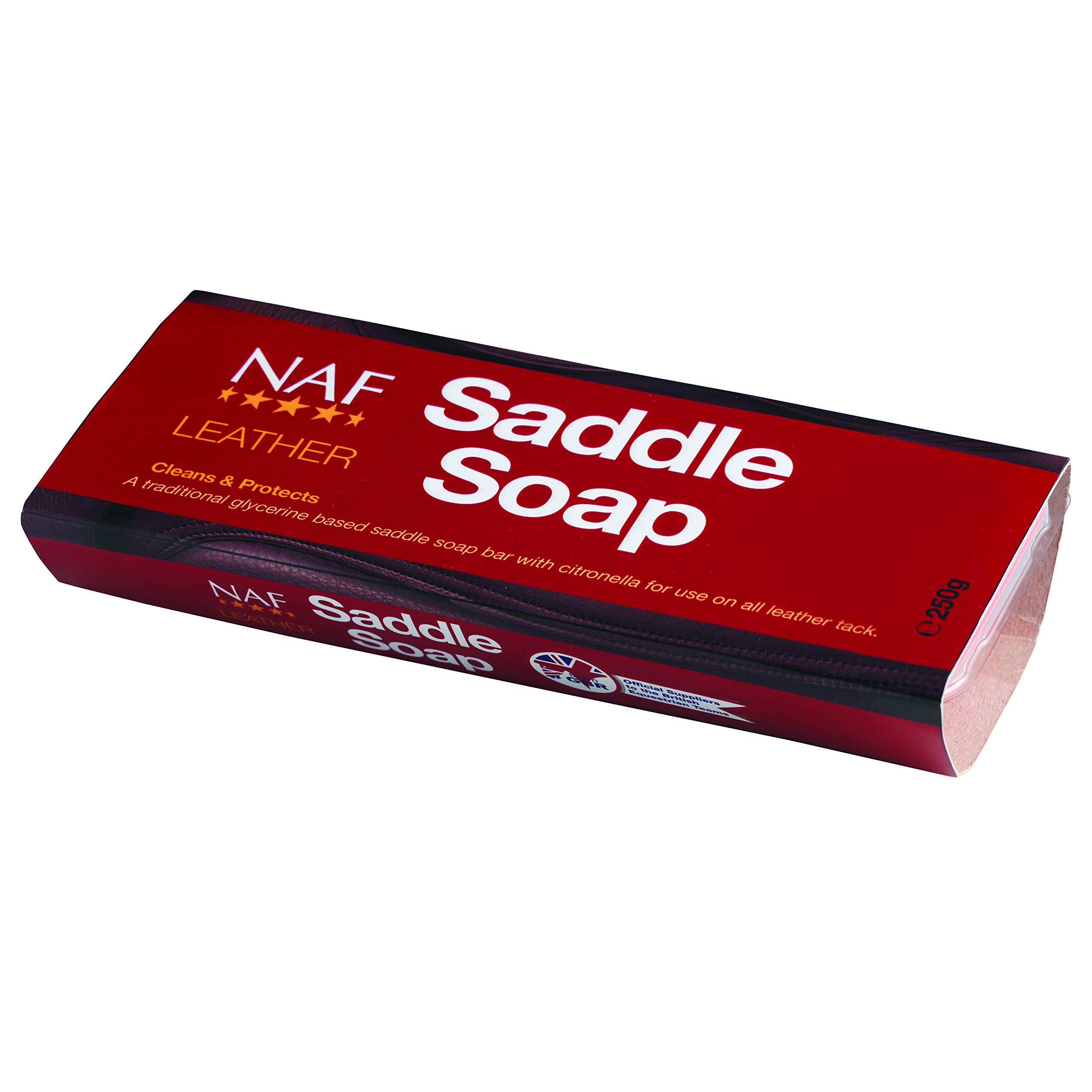 NAF Leather Saddle Soap 250g – Traditional Glycerine-Based Soap for Saddles & Tack – Cleans, Conditions & Protects Leather – Soft Paste Formula for Everyday Use