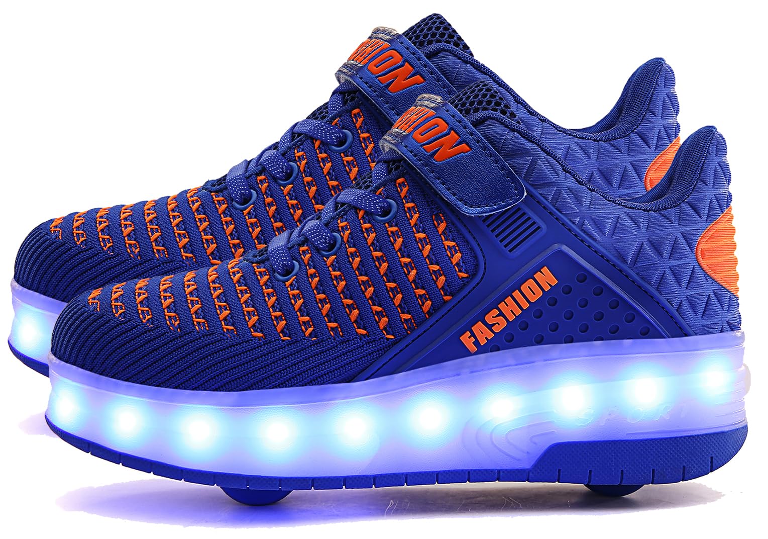Photo 1 of ***(HEAVILY USED/ MINOR DAMAGE)***AIkuass Roller Sneakers - USB Chargable LED Light up Roller Shoes Wheeled Skate Sneaker Shoes for Boys Girls Kids as Best Gift for Party Birthday Christmas Day