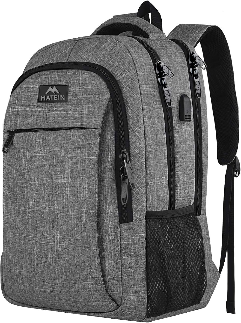 MATEIN Travel Laptop Backpack 15.6 Inch USB Charge Anti Theft Water Resistant