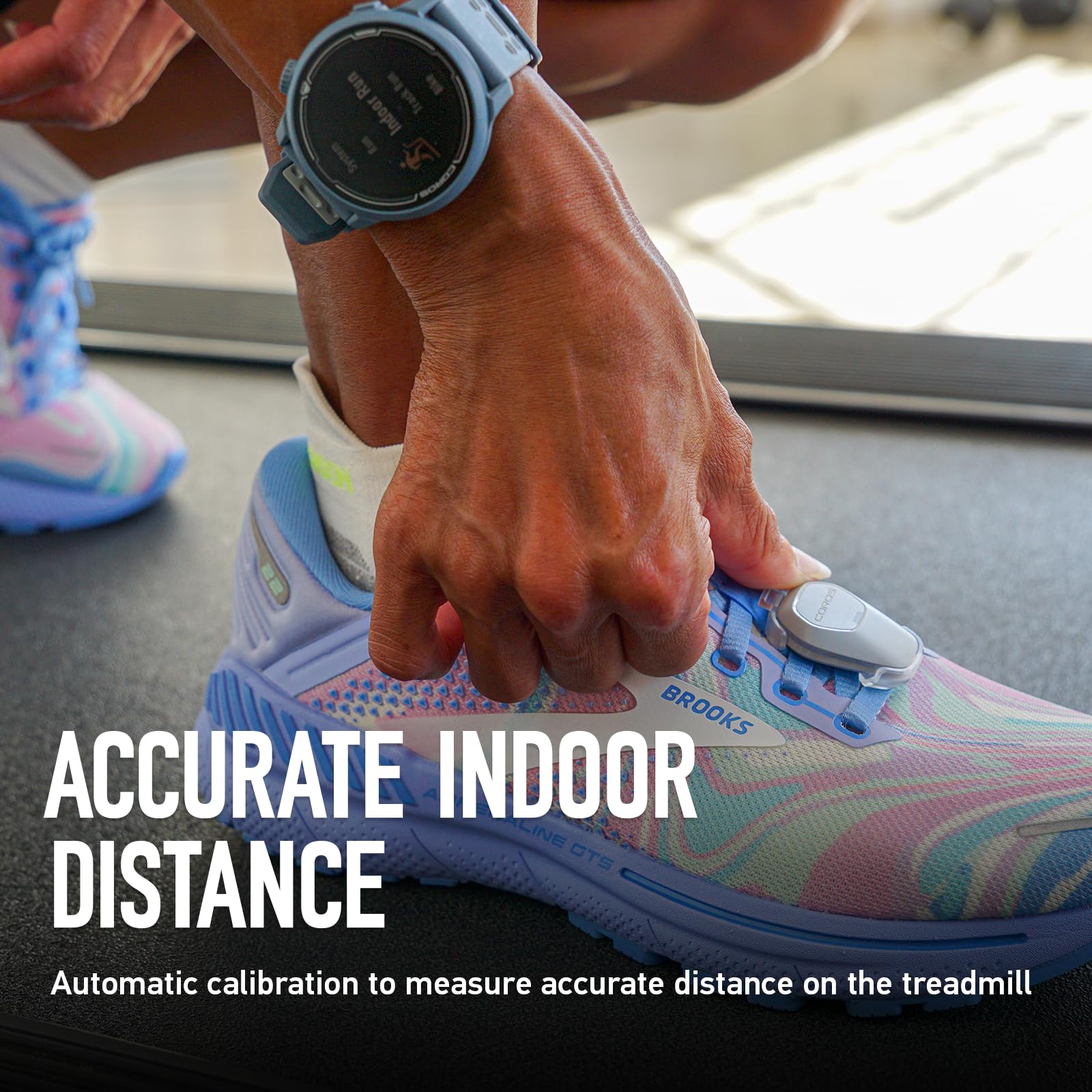 COROS POD 2, Watch Sensor Accessory, Accurate Indoor and Treadmill Distance Measurement, More Sensitive Real-time Pace, Improves GPS Data, Clip onto Shoes or Waistband only Works with COROS Watches