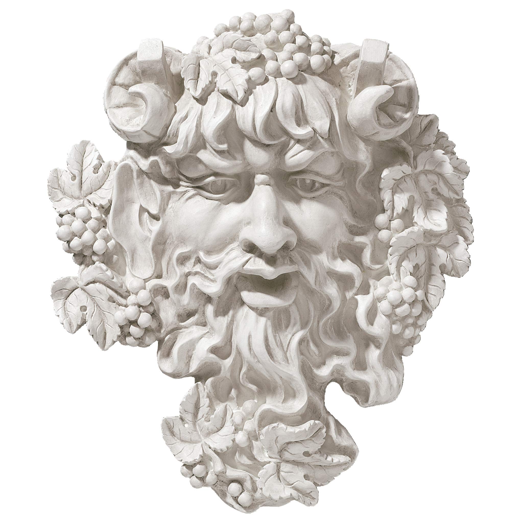 Design Toscano OS6212M Bacchus, God of Wine Greenman Wall Sculpture, Medium, 30.5 cm, Polyresin, Antique Stone — image 1