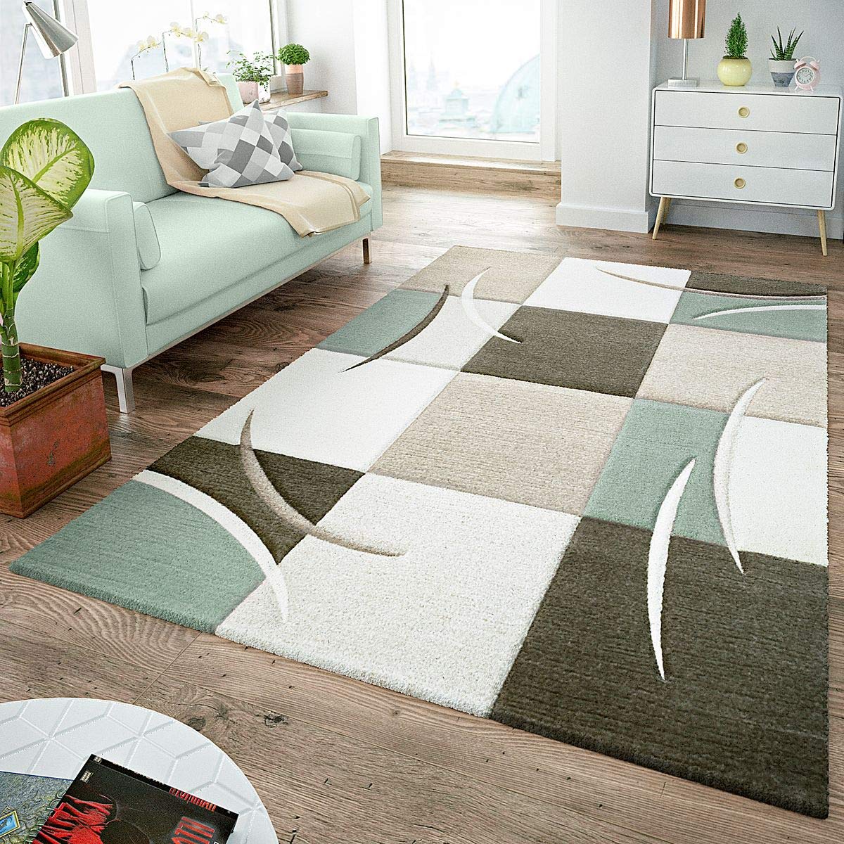 madera maciza sheesham 90x50x35 cm