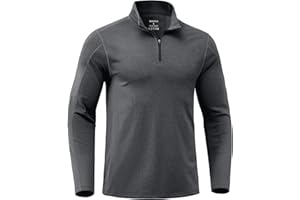 G Gradual Quarter Zip Pullover for Men Fleece Lined Sweatshirt Long Sleeve Winter Golf Shirt Mock Neck Polo Running Sweater
