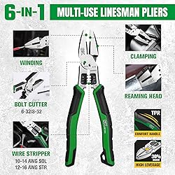 SK 3-Piece Pliers Set, 8-Inch Multi-use Noodle Nose