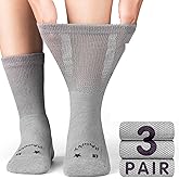 Rahhint Pro Merino Wool Diabetic Socks for Men Women Thick Warm Loose Fit Non Binding Wide Feet Soft Breathable