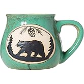 Cape Shore Handcrafted Bean Pot Stoneware 16oz Mug, Multiple Styles Available (Bear)