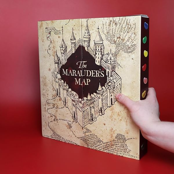 JELLY BELLY HARRY POTTER MARAUDER’S MAP TRIVIA ADVENT CALENDAR, COUNTDOWN TO CHRISTMAS 2024, 24 INDIVIDUAL BAGS OF BERTIE BOTT’S JELLY BEANS