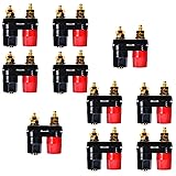 Bluecell 10pcs Black and Red Plastic Shell Speaker