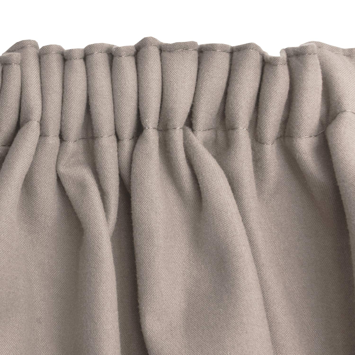 Double Rideaux à Rufflette Violet 142x143 Cm + Bande Tissu Assortie 63x140 Cm