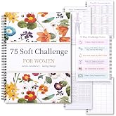 75 Soft Challenge Journal for Women | A4 Spiral 158-Page Full-Color Daily Logs, Weekly Reviews, Meal Water Workout Reading Tracker 75 Soft Challenge Journal