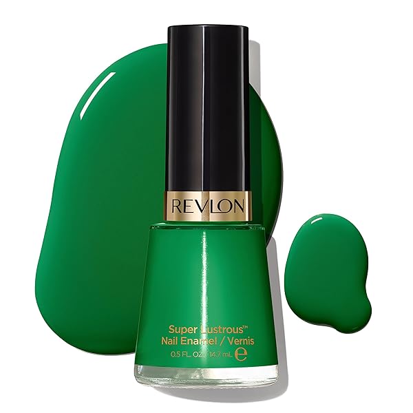 REVLON SUPER LUSTROUS NAIL POLISH, CHIP-RESISTANT & LONGWEAR FORMULA, HIGH SHINE FINISH, 571 POSH, 0.5 FL OZ