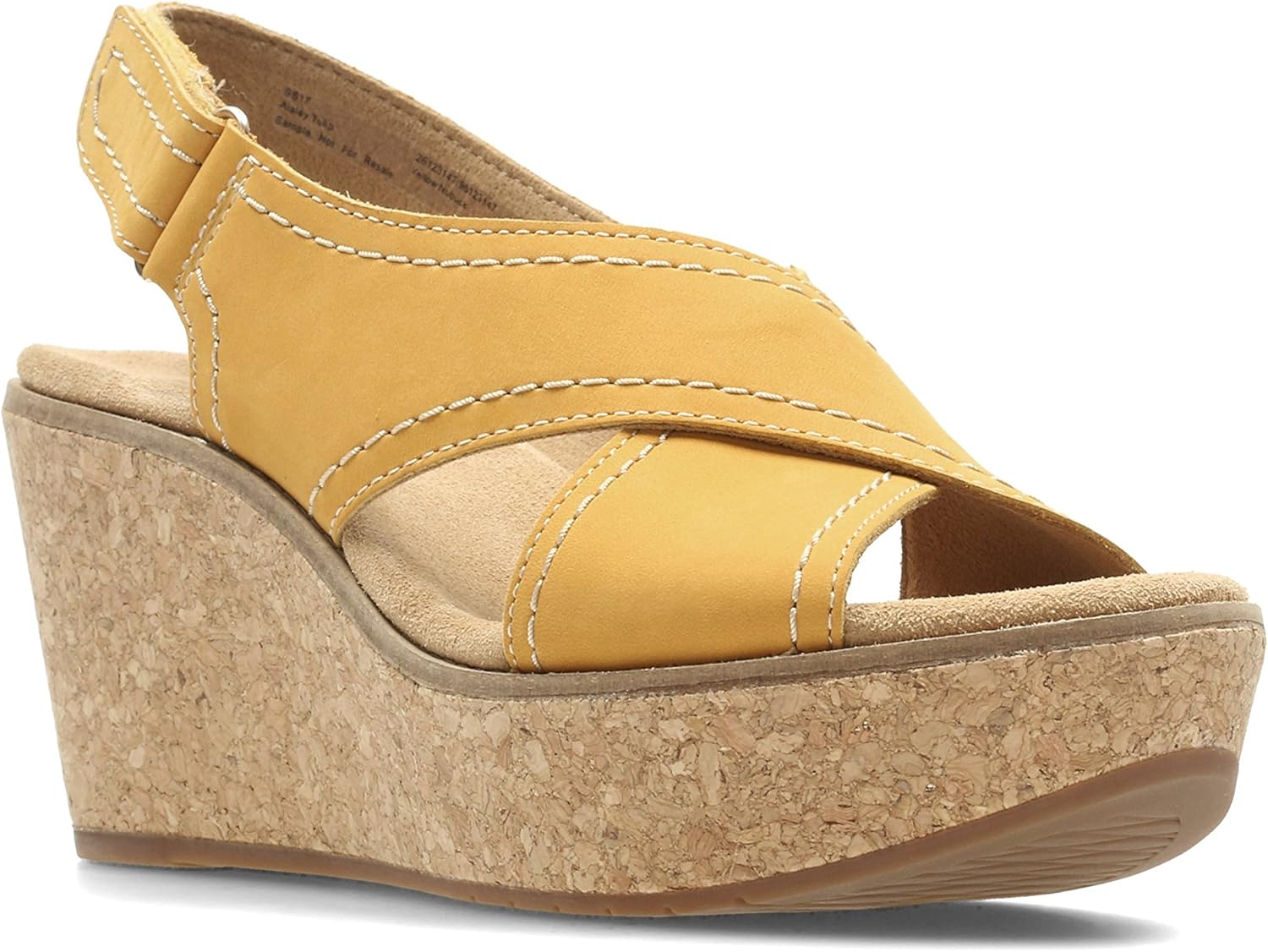 clarks yellow heels