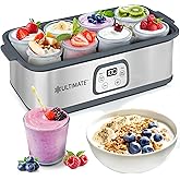 Ultimate Probiotic Yogurt Maker with Adjustable Temperature & Time Control - Make Trillions of Live Probiotics & Get Better G