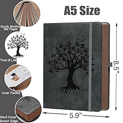 ZXHQ A5 360 Pages Lined Journaling Notebooks with