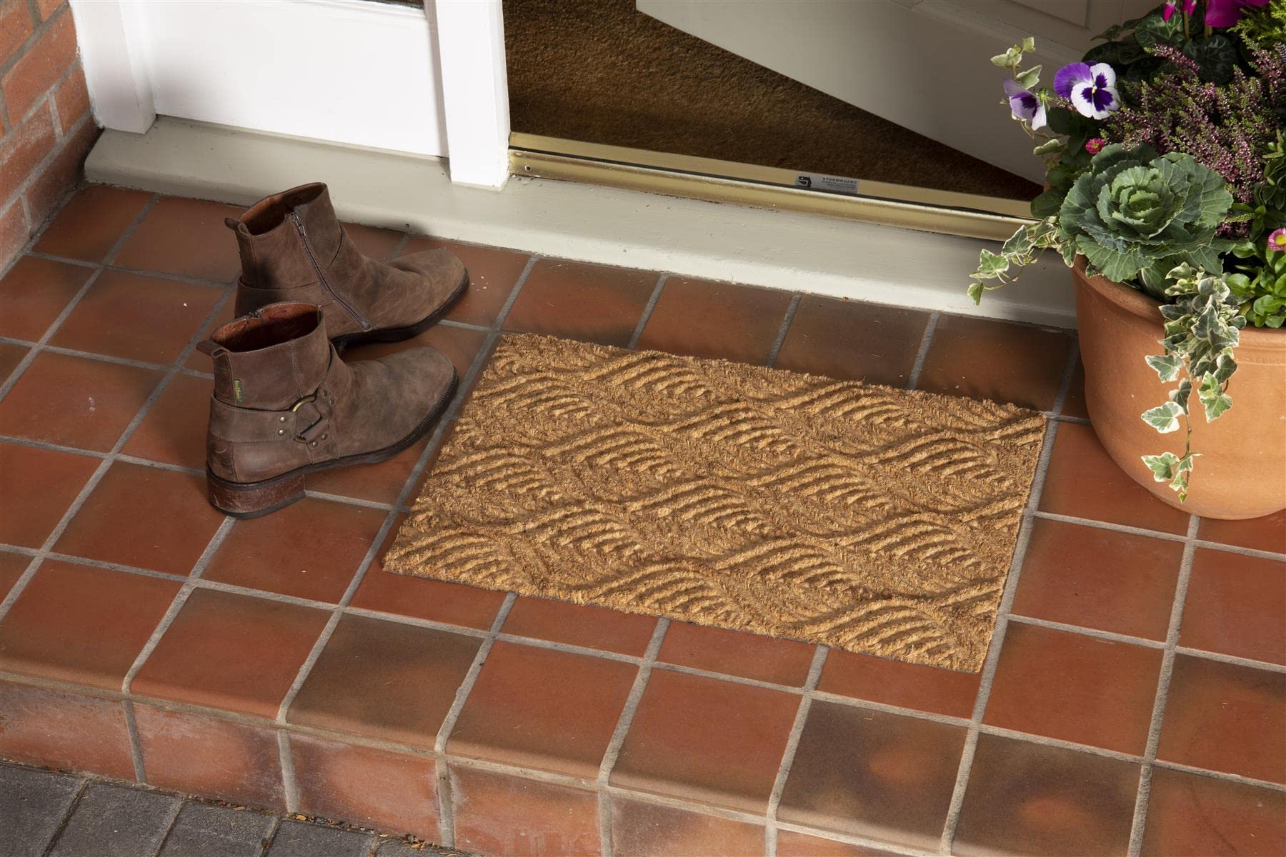 100% Natural Coir Indoor Door Mat for Indoor Use Only| Heavy Duty Indoor Door Mat | Indoor Mats For Front Door (45x75cm) | 100% Natural Coir| Responsibly Sourced and Sustainable