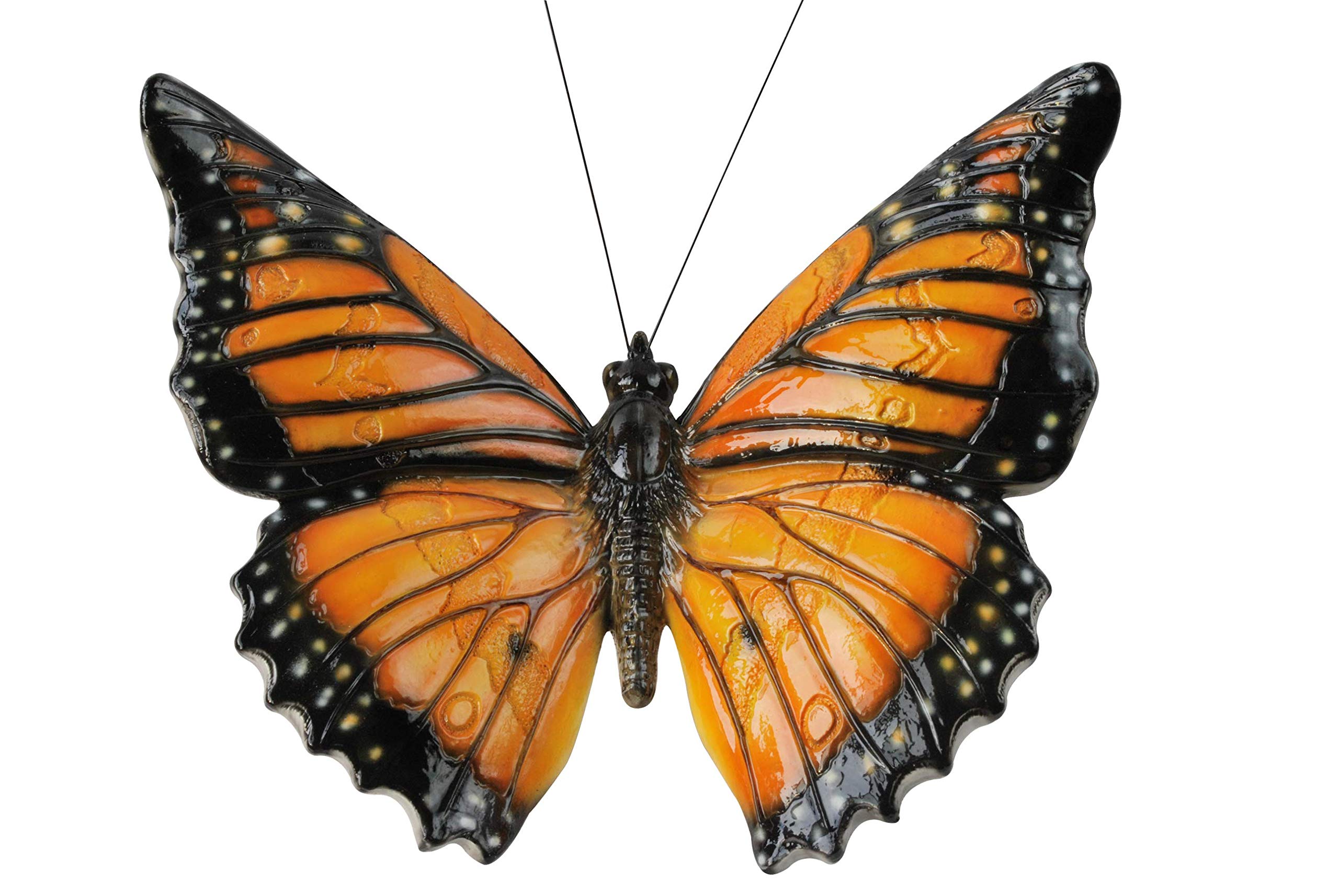 Mish Mash Gifts Vivid Arts - Garden Friends - Light Orange and Brown Butterfly Garden Decoration (BG-NBUT-F)