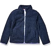 Amazon Essentials Girls and Toddlers' Sherpa Fleece Full-Zip Jacket