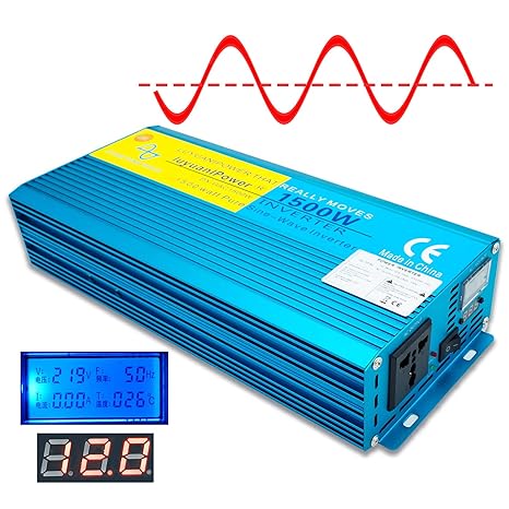 Cantonape 1500W (Peak 3000W) Inversor de energía de Onda ...