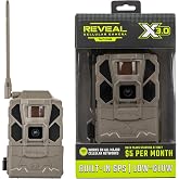 TACTACAM Reveal X 3.0 Cellular Trail Camera, Night Vision, Waterproof | 4K photo, 1080p video, auto-connect multi-carrier LTE, no SD card needed, 6+ month battery life, IP66 Waterproof rated
