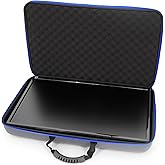 CASEMATIX Portable Monitor Case for 15.6" to 24" Gaming Monitors or Laptops, Hard Shell EVA Screen Cover with Padded Foam, Fits Accessories for 15.6 to 17.3 Inch Screens (Gray)