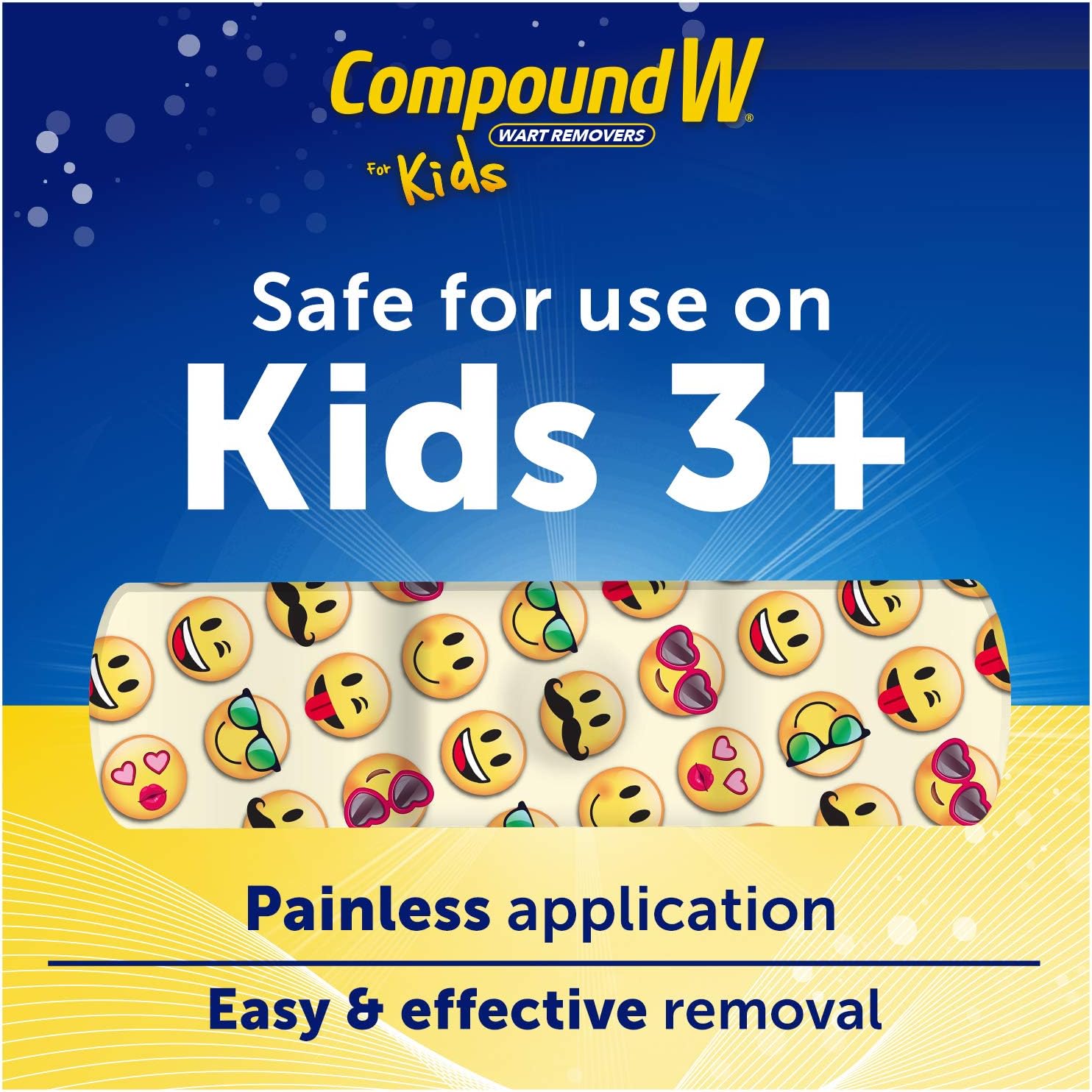 Compound W One Step Wart Remover Strips for Kids, 10 Medicated Strips: Health & Personal Care