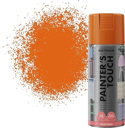 Rust-Oleum Painter's Touch Real Orange Gloss 400ml Spray Paint Aerosol