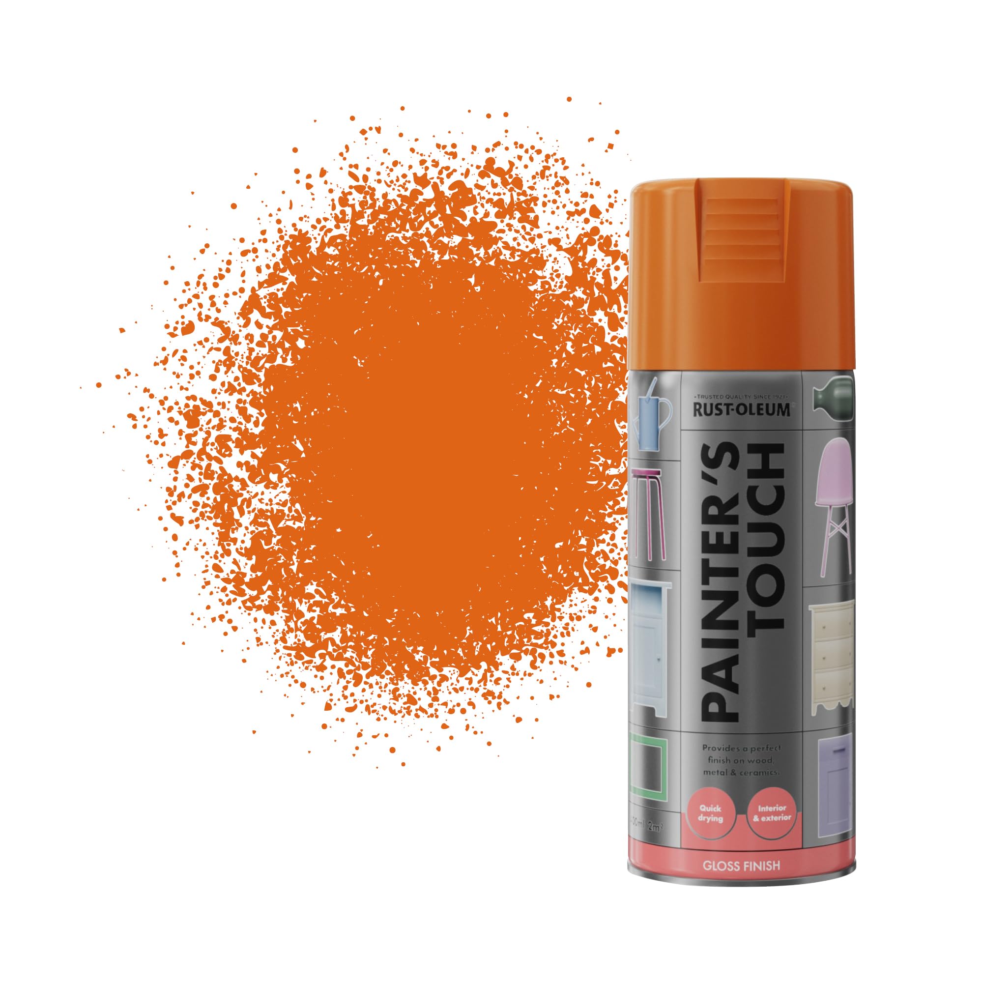 Rust-Oleum 400ml Painter's Touch Spray Paint - Real Orange Gloss