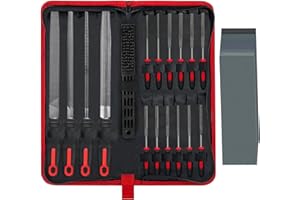 Greywolf 35 Piece File Set, Metal Files, Premium T12 Carbon Steel Flat, Half-Round, Round, and Triangular Tips, Plus 14 fine 
