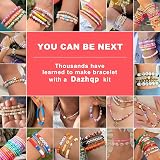 Dazhqp 31000 Clay Beads Bracelet Kit 192 Colours 3200 Beads Craft Set view 4