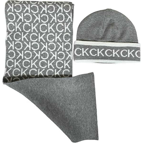 正規新品未使用　CLANE MUFFLER SET KNIT CAP Calvin Klein Women's Muffler and Knit Hat 2 Piece Set (BLACK