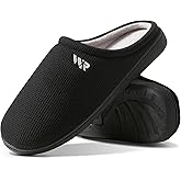 WAIDR Mens Memory Foam Slippers Slip On Warm Shoes House Shoes Indoor Outdoor