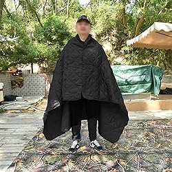 LOOGU Camo Blanket Waterproof Poncho Liner for
