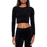 Forever 21 Womens Fuzzy Knit Cropped Sweater