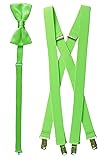 Tuxgear Mens Bow Tie and Suspender Set