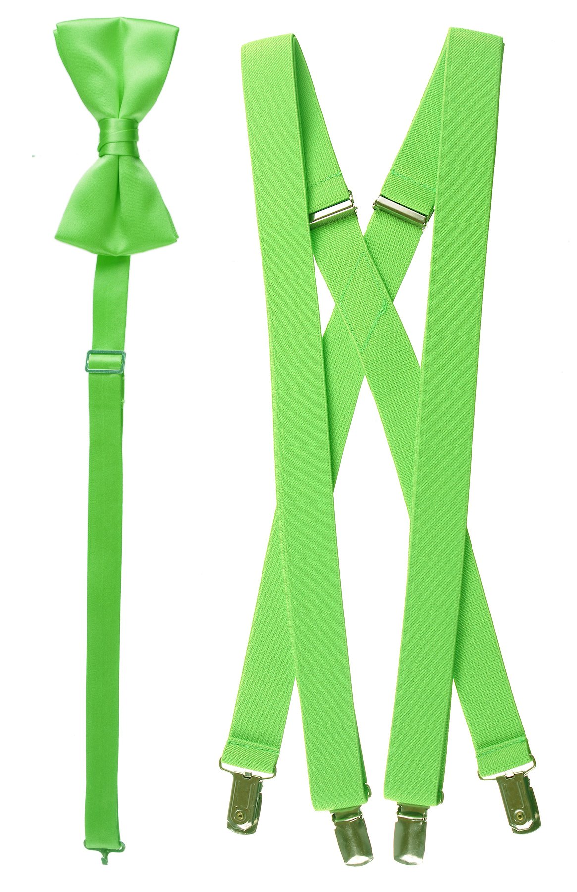 Tuxgear Mens Bow Tie and Suspender Set