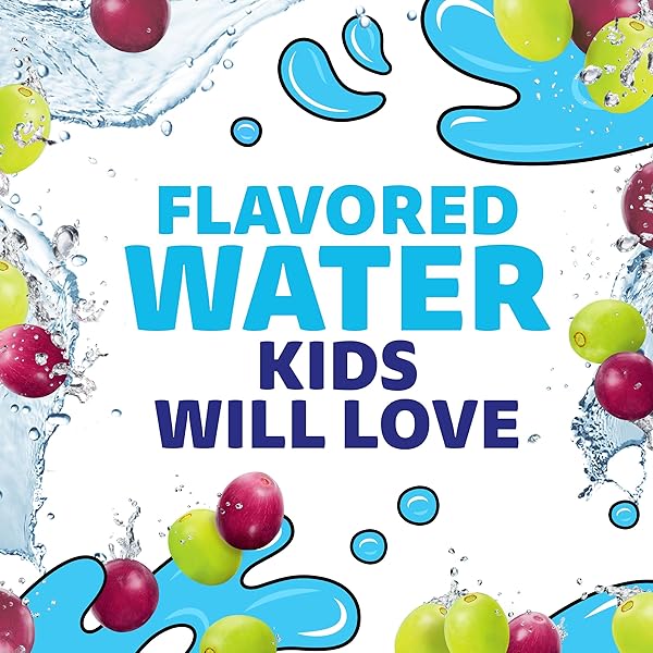 CAPRI SUN ROARIN’ WATERS GRAPE FLAVORED WITH OTHER NATURAL FLAVORS WATER BEVERAGE, 10 CT BOX, 6 FL OZ DRINK POUCHES