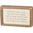 Primitives by Kathy Inset Box, Hand Illustrated Design Home Décor Sign