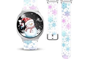 Christmas Watch Band for Samsung Galaxy Watch 8 40mm/44mm Watch8 Classic 46mm, Holiday Smartwatch Replacement Strap for Woman