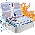 Fireproof Bags Document A4 Safe Organizer File Folder Waterproof with 12 Pockets Fireproof Bags Document A4 Safe Organizer File Folder Waterproof with 12 Pockets