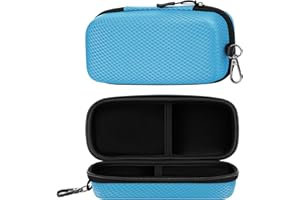 Molshine Double Eyeglasses Case,EVA Hard Shell Portable Sunglasses Case with Metal Buckle for Sunglass,Eyeglasses