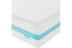 TeQsli Crib Mattress, Dual-Sided Memory Foam Toddler Mattress with Breathable Washable Cover, Standard Size Baby Mattresses for Crib: 52 x 27.6 x 6 Inch