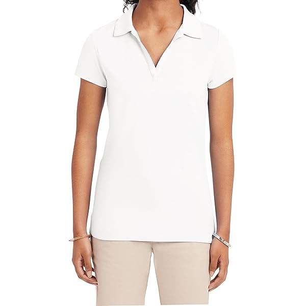 Theory Women's Cap Sleeve Polo, Off White, S at Amazon