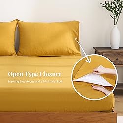 100% Pure French Linen Fitted Sheet Set 1 Fitted